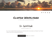 Tablet Screenshot of clintonwasylishen.com